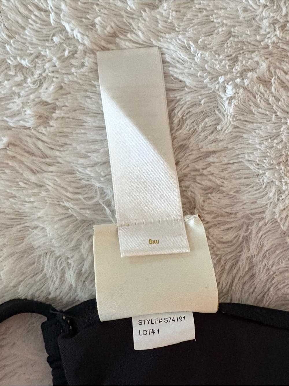 kate spade Black Triangle Bikini with Gold bow Hardware, Size M, EUC - Picture 9 of 13